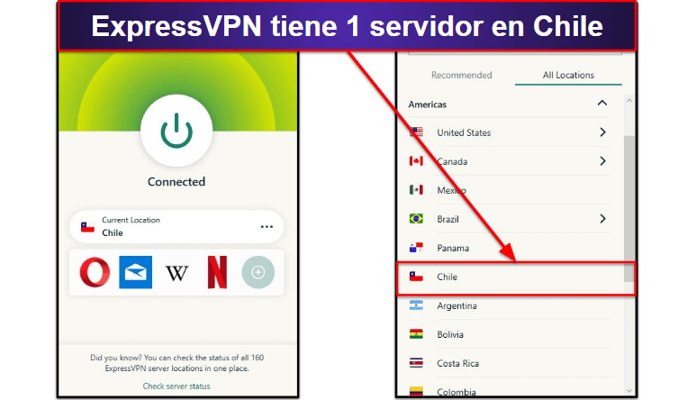 🥇1. ExpressVPN— La mejor VPN para obtener una IP de Chile