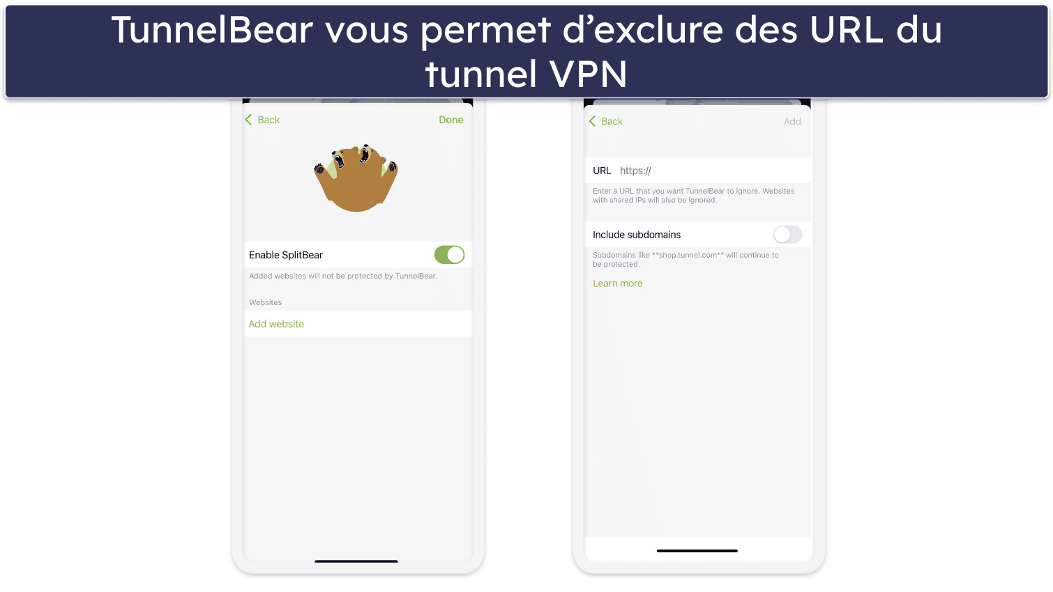 4. TunnelBear — Un gros réseau de serveurs pour iOS