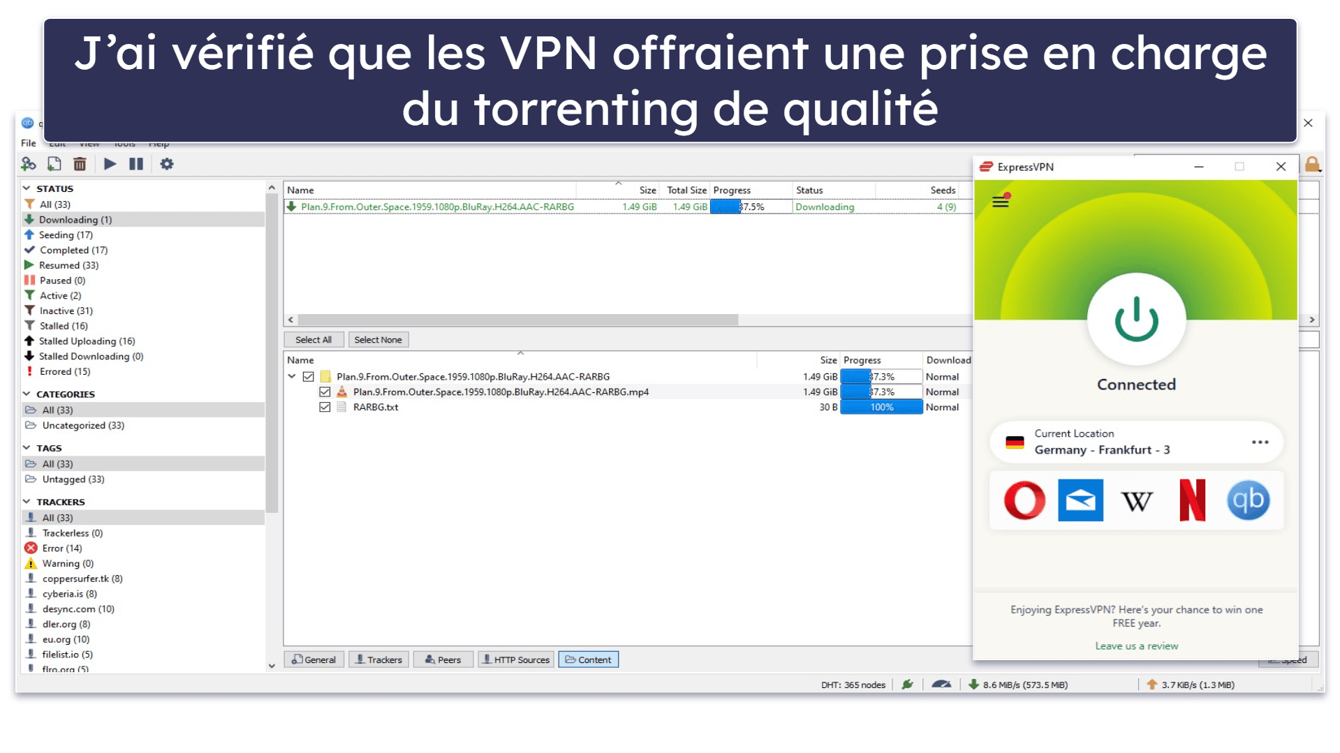Protocole de test : critères de comparaison et de classement