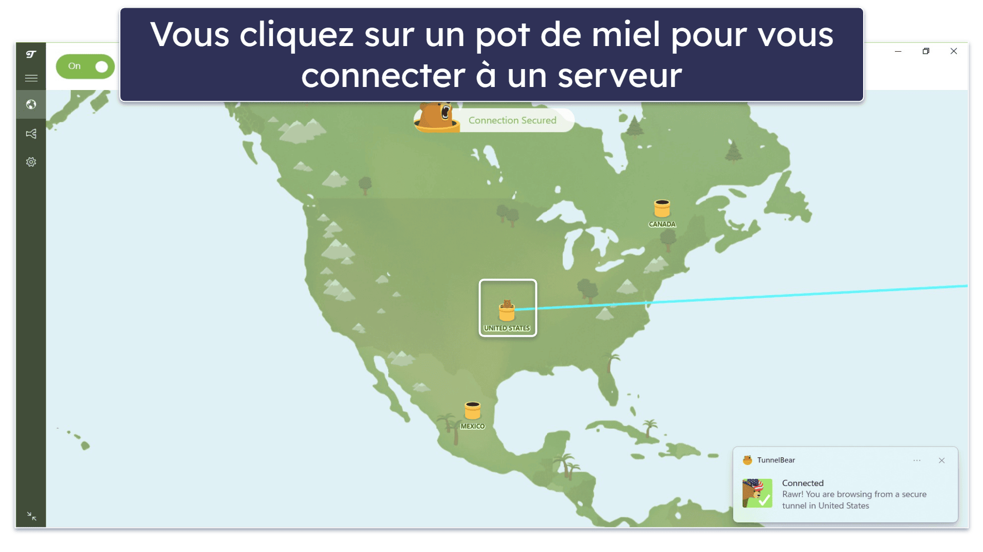 10. TunnelBear — Simple et agréable à utiliser