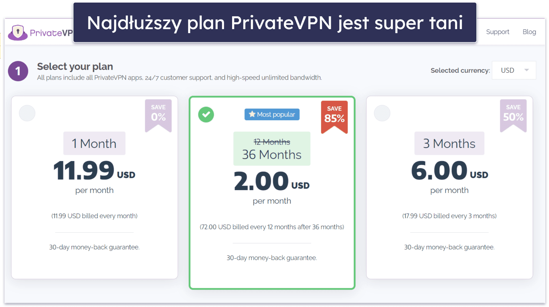 6. PrivateVPN: Bardzo intuicyjny (dobry dla nowych użytkowników)