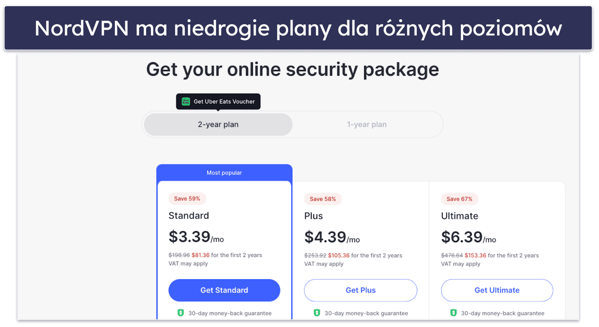 4. NordVPN: Bezpieczny VPN z wieloma miesięcznymi planami