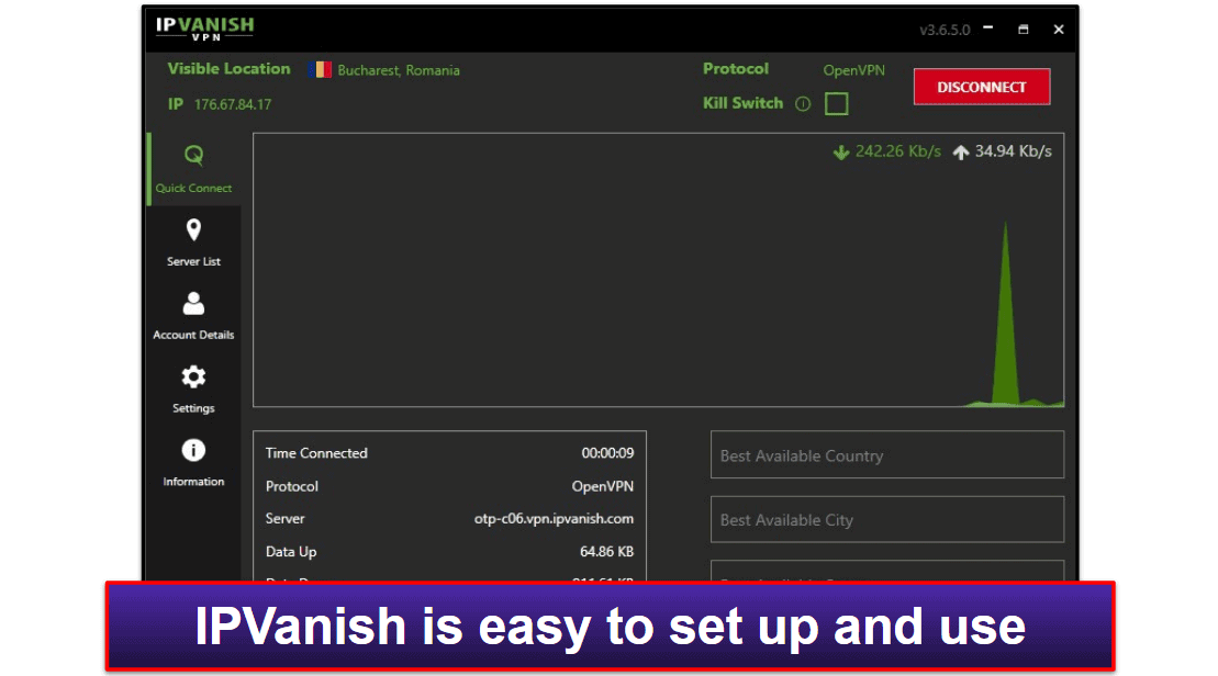 10. IPVanish — Unlimited Connections + Good for Torrenting