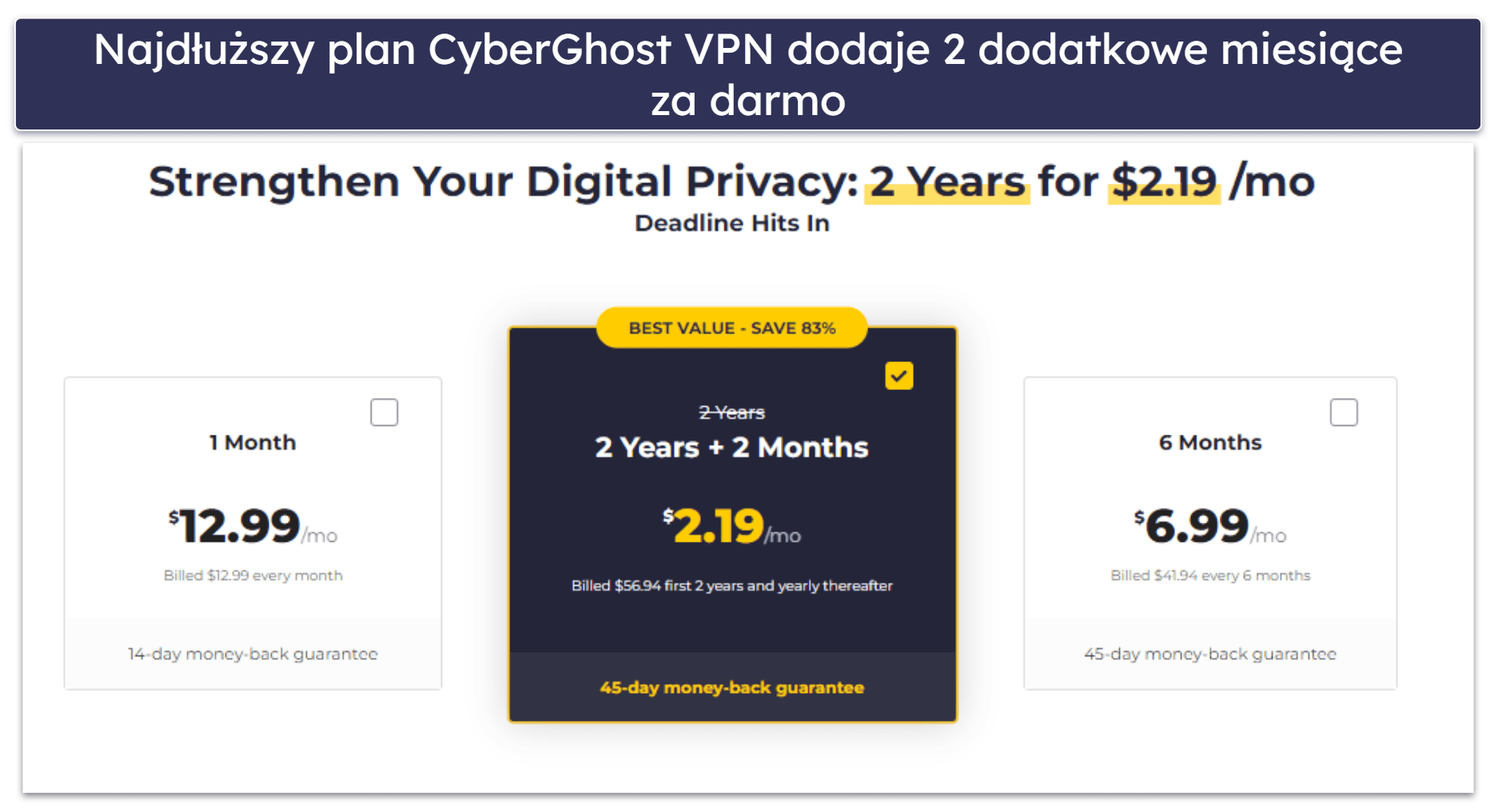 🥉3. CyberGhost VPN: Doskonały do strumieniowania i gier