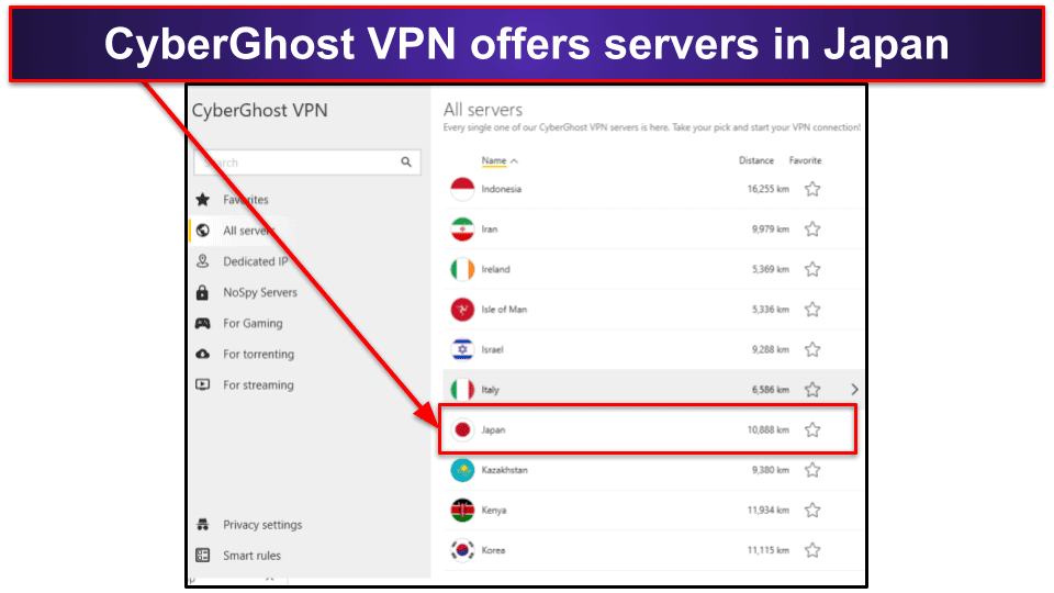 🥈2. CyberGhost VPN — Great VPN for Streaming With Fast Speeds