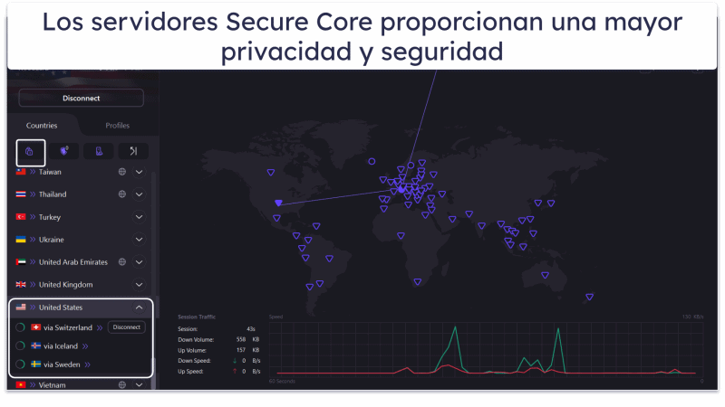 8. Proton VPN: excelente plan gratuito + prestaciones de seguridad y privacidad de primera categoría