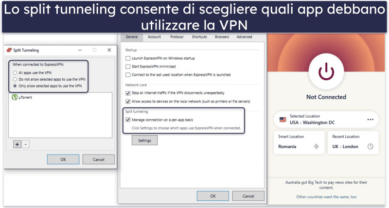 🥇1. ExpressVPN: la migliore VPN con pagamento mensile