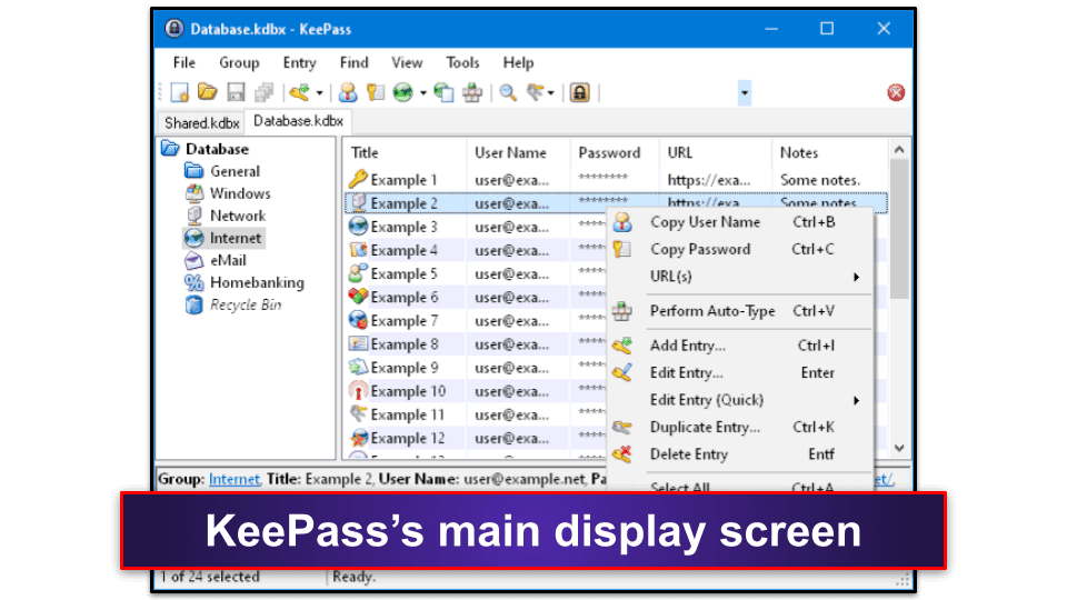 KeePass Security Features