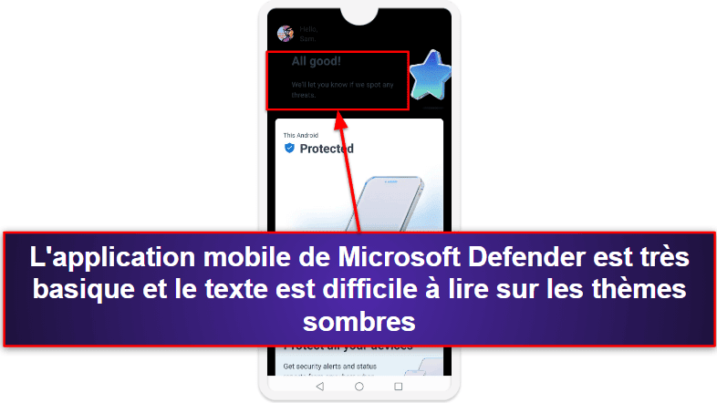 Applications de bureau et mobiles Windows Defender