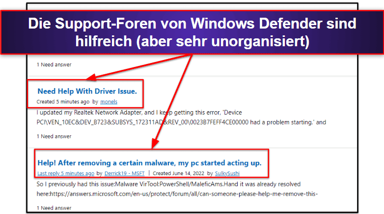 Windows Defender – Desktop-App und mobile App