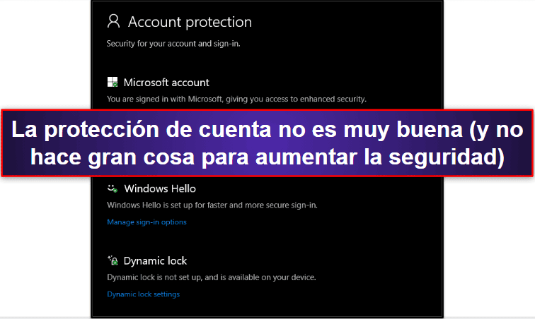 Funciones de seguridad de Windows Defender