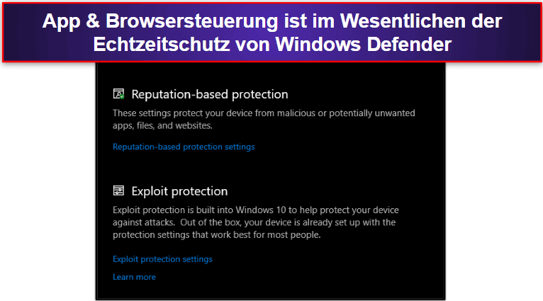 Windows Defender – Sicherheitsfunktionen