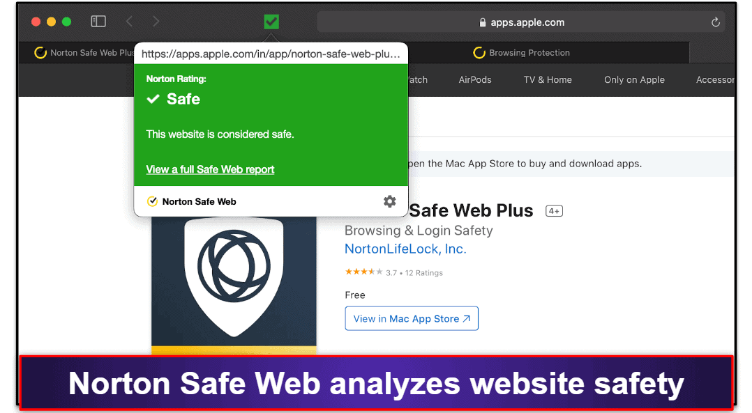 4. Norton 360 — Best for Web Security