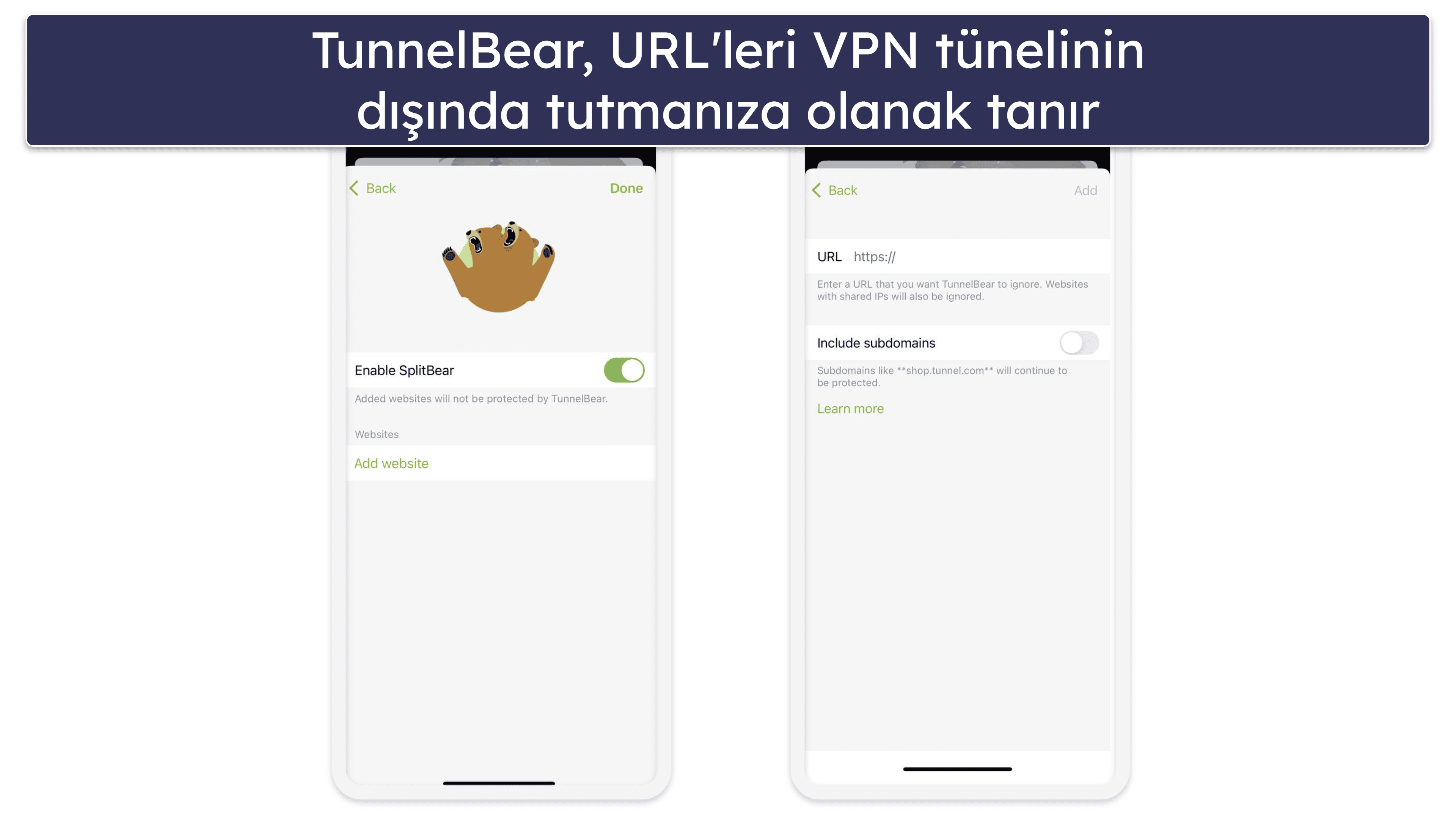 4. TunnelBear — iOS için Geniş Sunucu Ağı