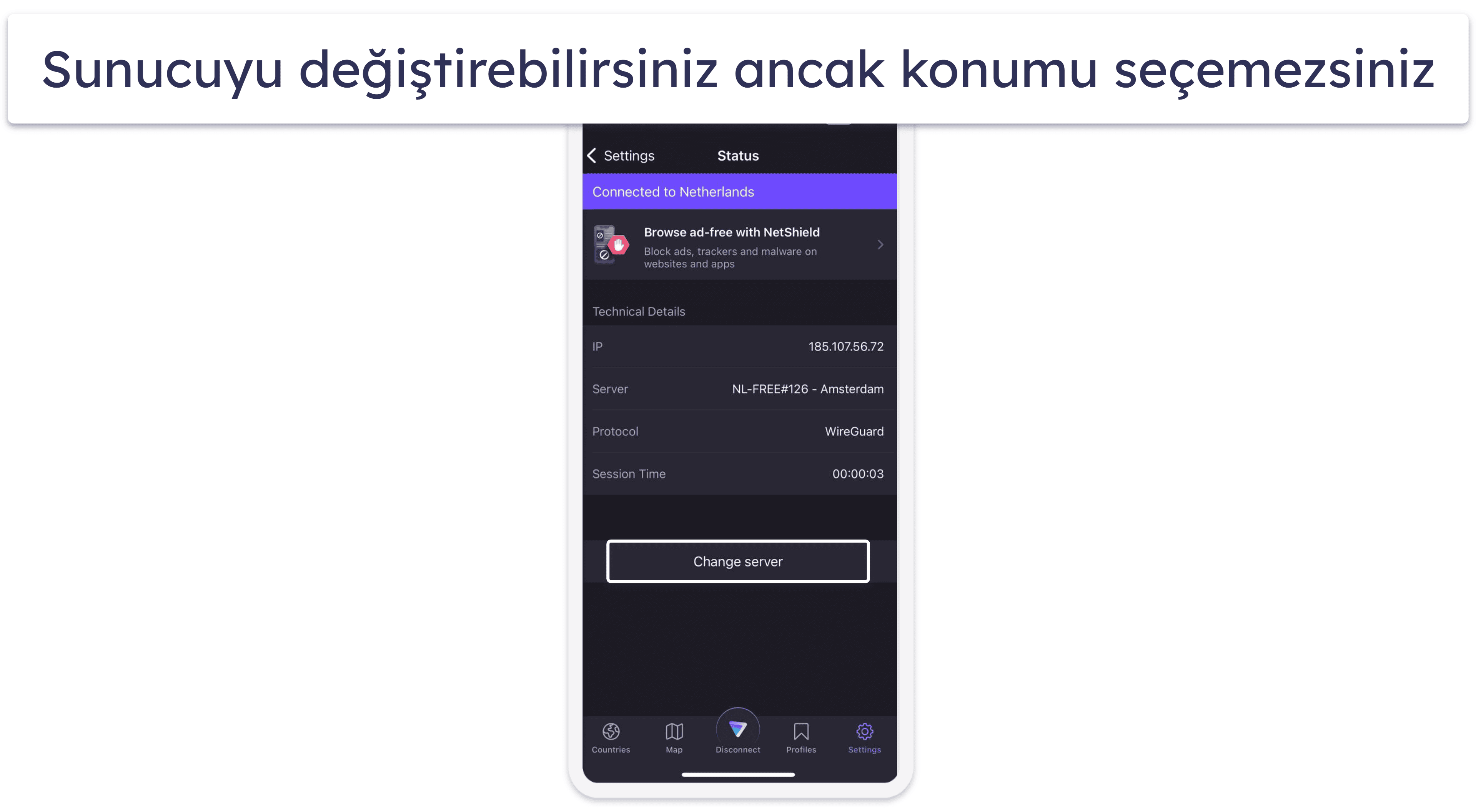 🥈2. Proton VPN — Sınırsız Veri + Yüksek Hızlar ile iPhone için En İyi VPN Ücretsiz