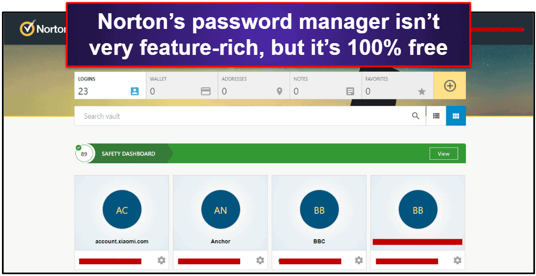 Bonus. Norton Password Manager — Best Antivirus + Password Manager Combo
