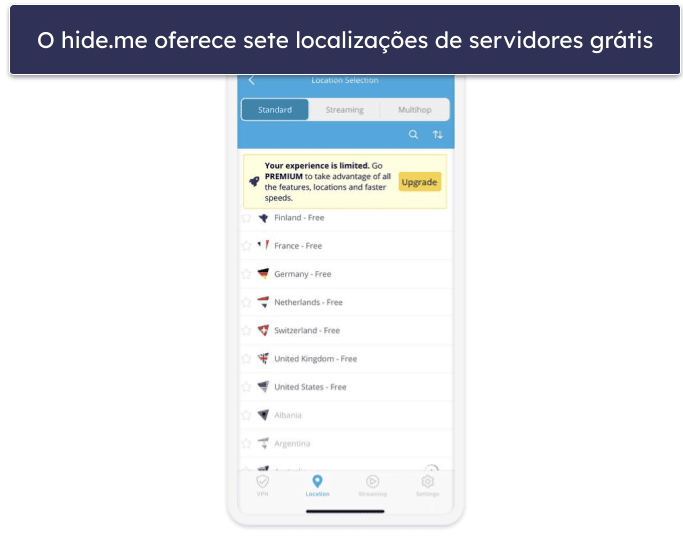 🥉3. hide.me — Boa VPN grátis para iniciantes