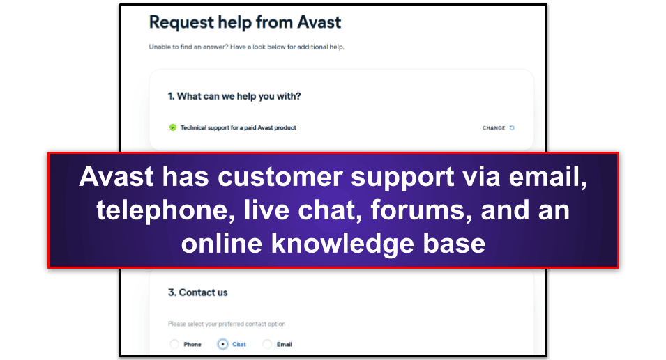 Avast Antivirus Customer Support