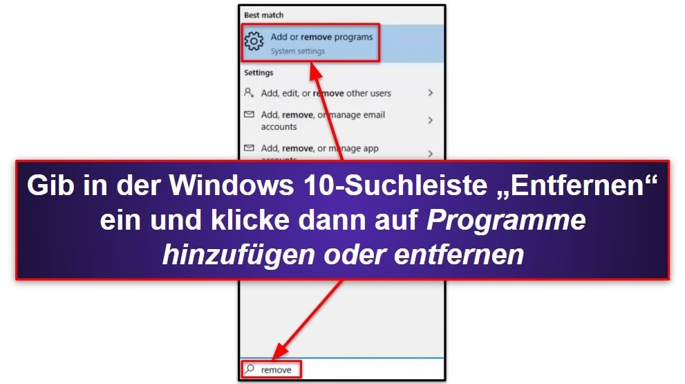 Deinstallation und vollständige Entfernung von TotalAV-Dateien von Deinen Geräten