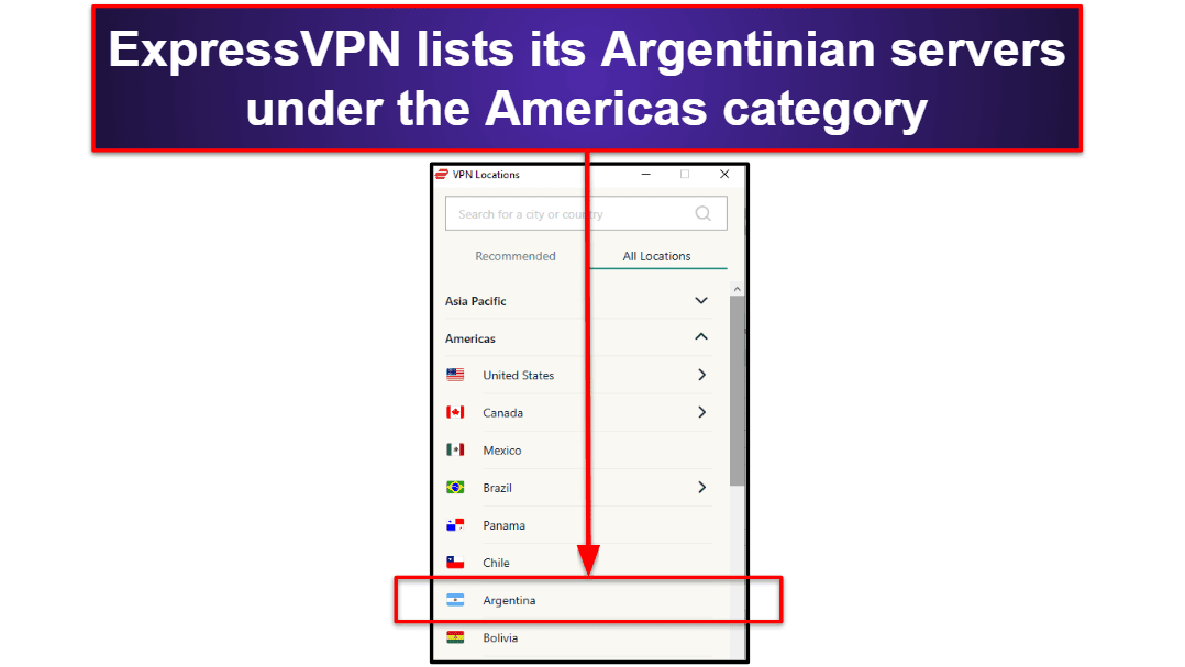 🥇1. ExpressVPN — Best VPN for Getting an Argentinian IP Address