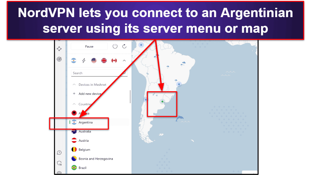 🥈2. NordVPN – Great VPN for Streaming in Argentina