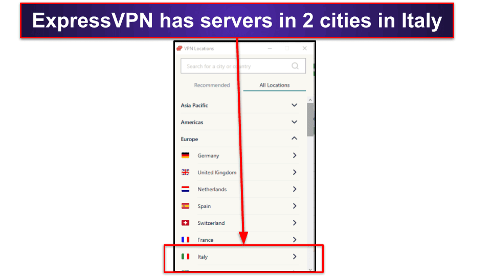 🥇1. ExpressVPN — Best VPN for Getting an Italian IP Address
