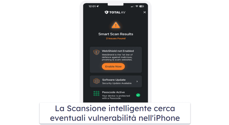 Il miglior antivirus gratis per iOS: TotalAV Mobile Security &amp; Private VPN