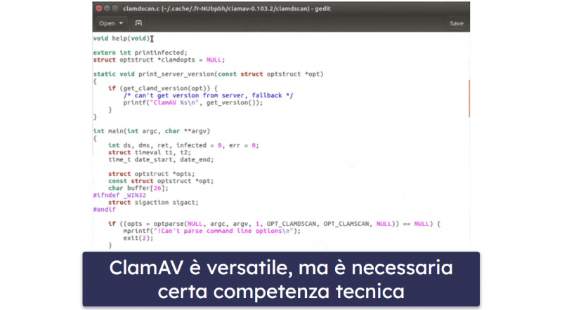 Il miglior antivirus gratis per Linux: ClamAV