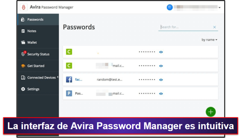 8. Avira Password Manager: configuración sencilla y funciones intuitivas