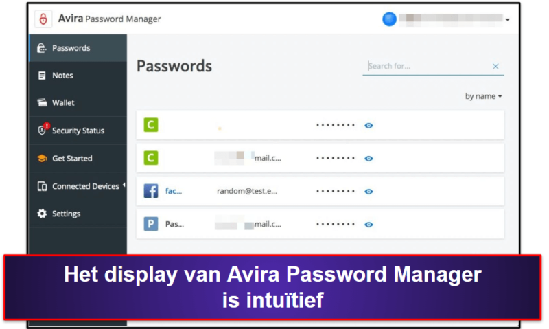 8. Avira Password Manager — Makkelijk instellen &amp; intuïtieve functies