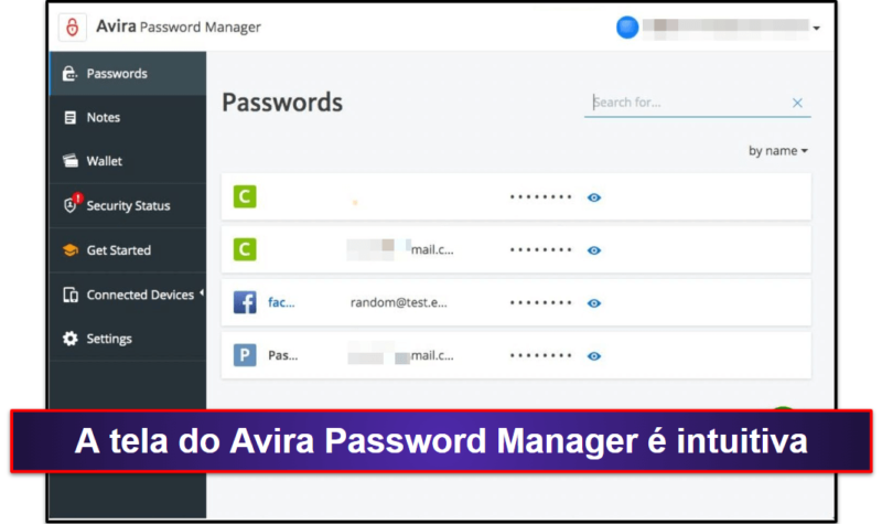 8. Avira Password Manager — Configuração fácil e recursos intuitivos