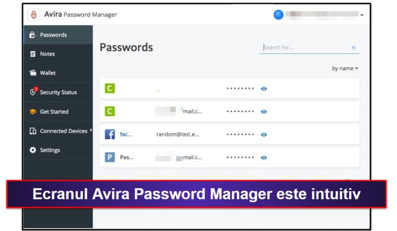 8. Avira Password Manager — Configurare ușoară și funcții intuitive