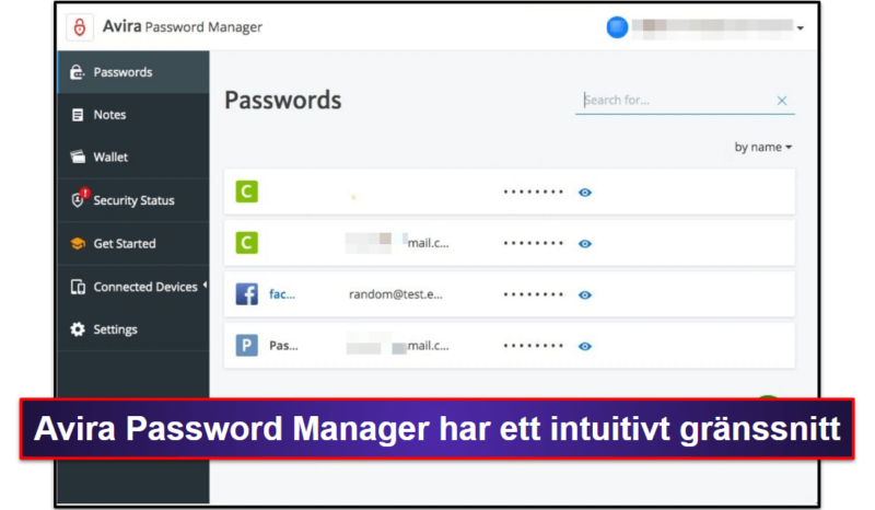 8. Avira Password Manager — Enkel installation &amp; intuitiva funktione