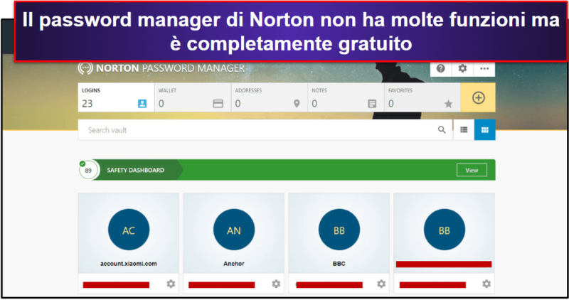 Bonus. Norton Password Manager: la miglior combinazione di antivirus e gestore di password