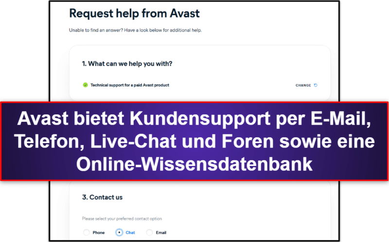 Avast Antivirus – Kundensupport
