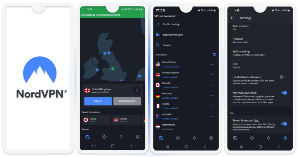 4. NordVPN — Reliable With Great Security Features &amp; Fast Speeds