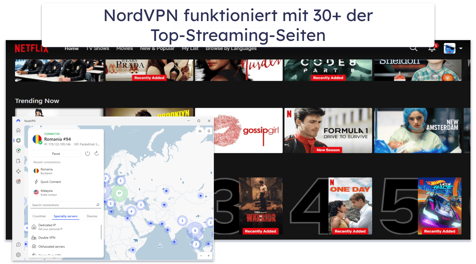 Streaming: ExpressVPN bietet die bessere Streaming-Unterstützung