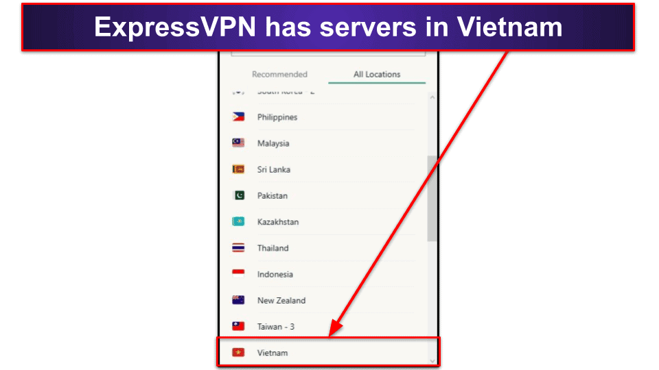 🥇1. ExpressVPN — Best VPN for Getting a Vietnam IP Address