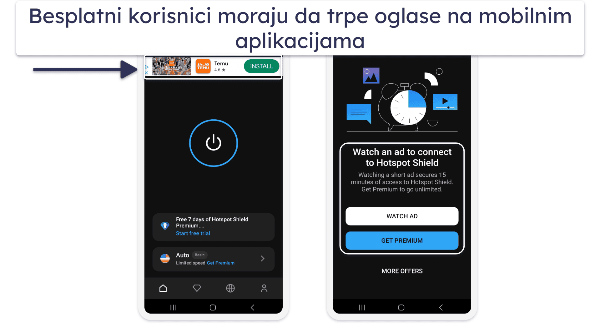 4. Hotspot Shield — Dobar za bezbednu veb-pretragu
