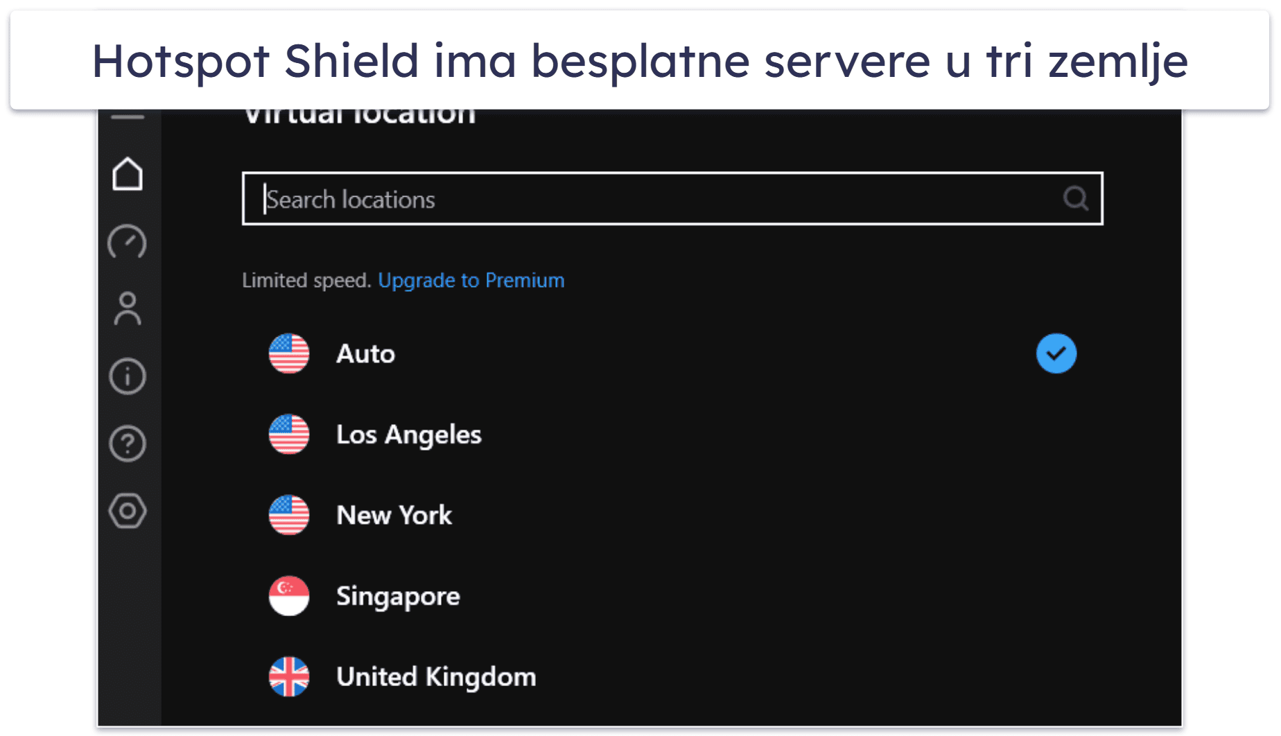 5. Hotspot Shield — Dobar za bezbednu veb-pretragu