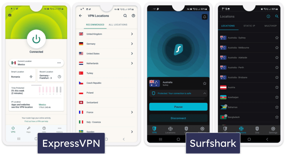 Apps &amp; Ease of Use — ExpressVPN Is the Better Option