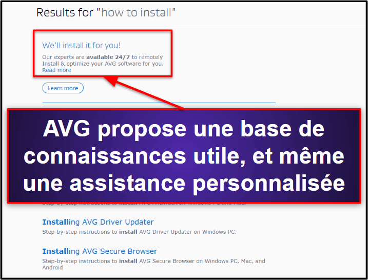 Support client AVG Antivirus