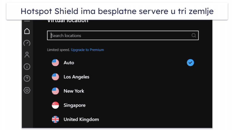5. Hotspot Shield — Dobar za bezbednu veb-pretragu