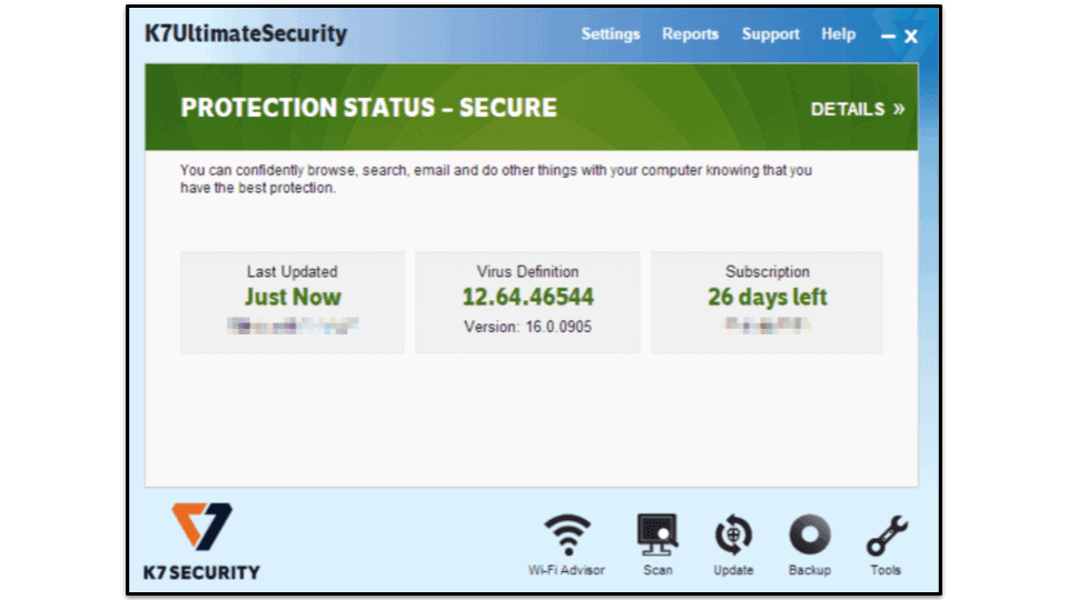 K7 Computing Security Features