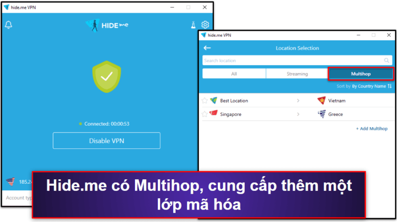 🥉3. hide.me — VPN miễn phí tốt nhất để tải torrent