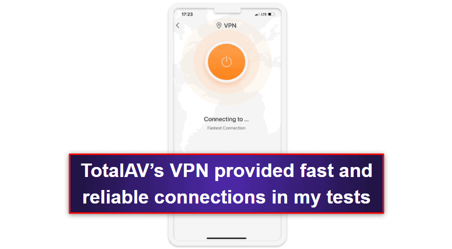 2.🥈 TotalAV Mobile Security — User-Friendly iOS App With Data Breach Scanning