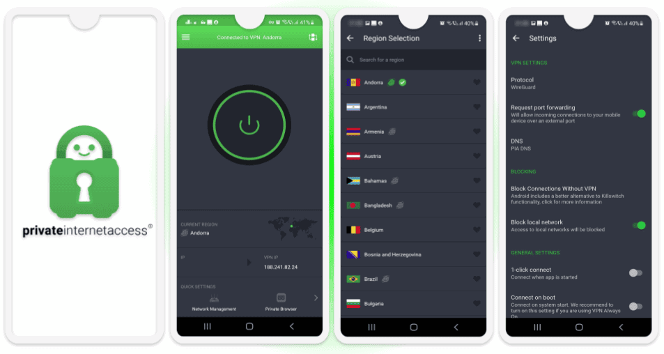 🥈 2. Private Internet Access — Very Good Android VPN for Torrenting