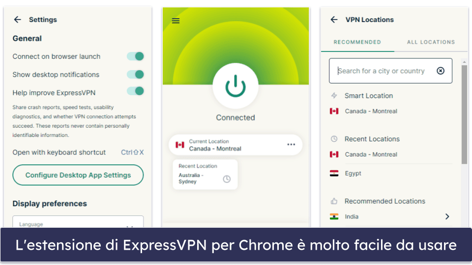 🥇1. ExpressVPN: complessivamente la miglior VPN per Google Chrome nel 2026