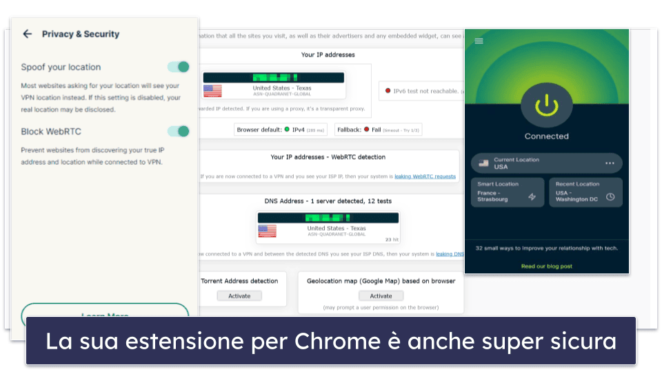 🥇1. ExpressVPN: complessivamente la miglior VPN per Google Chrome nel 2026