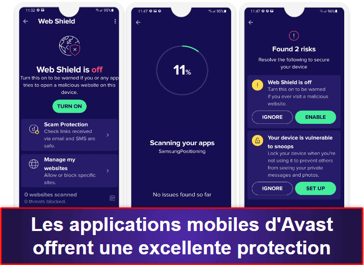 Application mobile d’Avast Antivirus